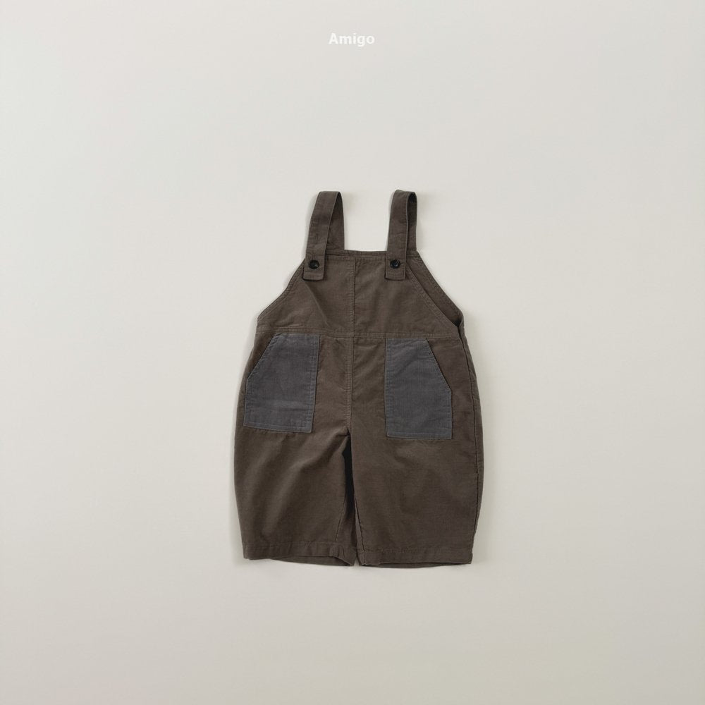 [PRE-ORDER] Corduroy Contrast Overalls
