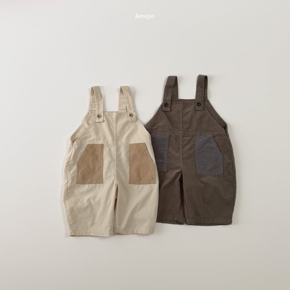 [PRE-ORDER] Corduroy Contrast Overalls