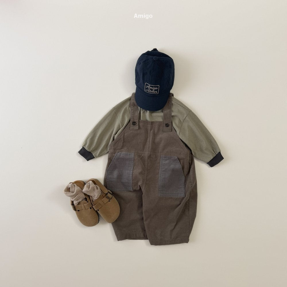 [PRE-ORDER] Corduroy Contrast Overalls