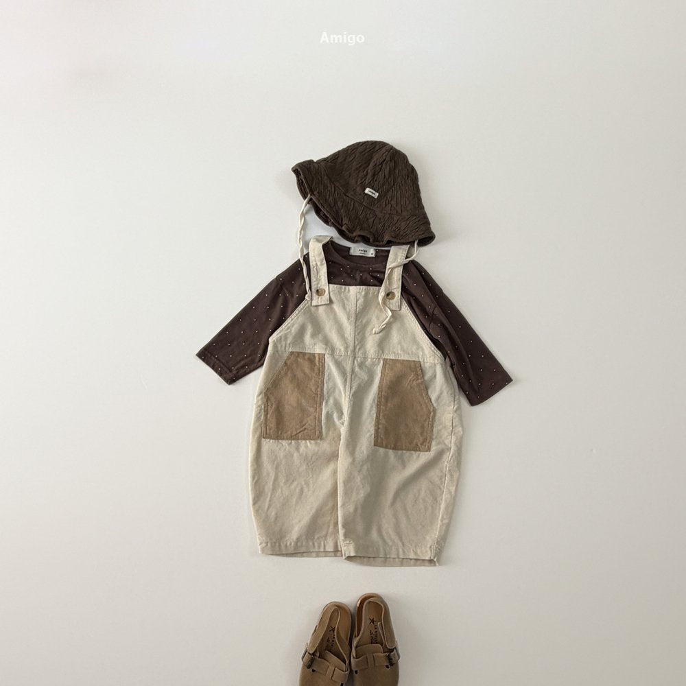 [PRE-ORDER] Corduroy Contrast Overalls