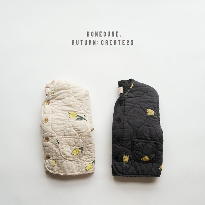 Floral Jacket [Charcoal/M(3-4yr)]