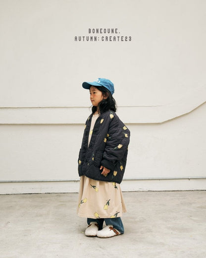 Floral Jacket [Charcoal/M(3-4yr)]
