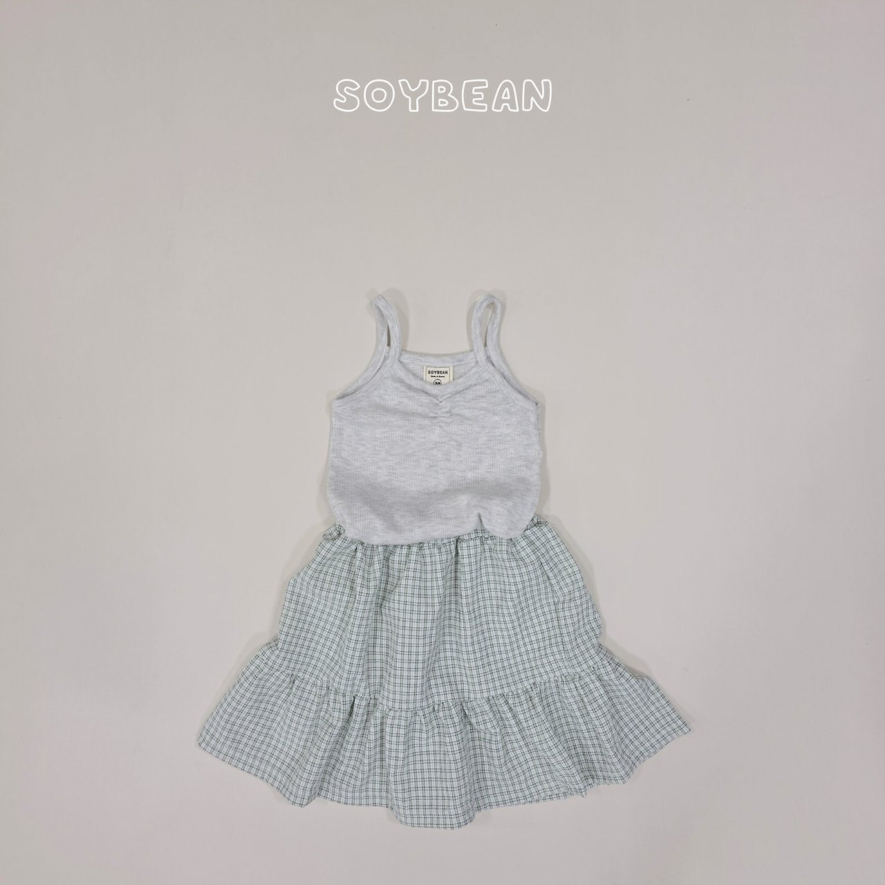 [PRE-ORDER] Tank Top Check Skirts Set