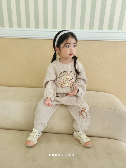Puppy Top Bottom Set [Beige/5/S(2-3yr)]