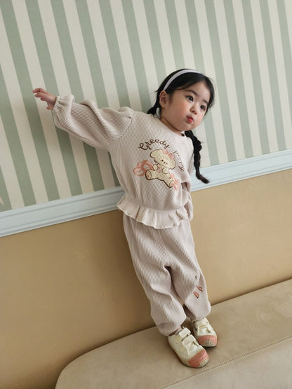 Puppy Top Bottom Set [Beige/5/S(2-3yr)]