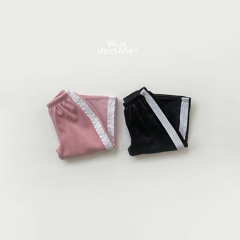 [PRE-ORDER] Lace Velour Pants