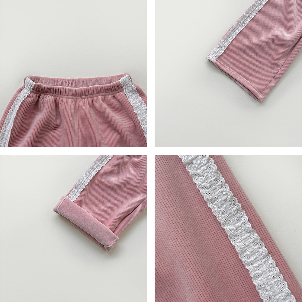 [PRE-ORDER] Lace Velour Pants