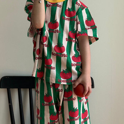 Summer Loose Fit Cotton Home Wear Set