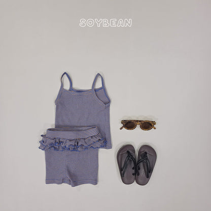 [PRE-ORDER] Berry Frill Top Bottom Set