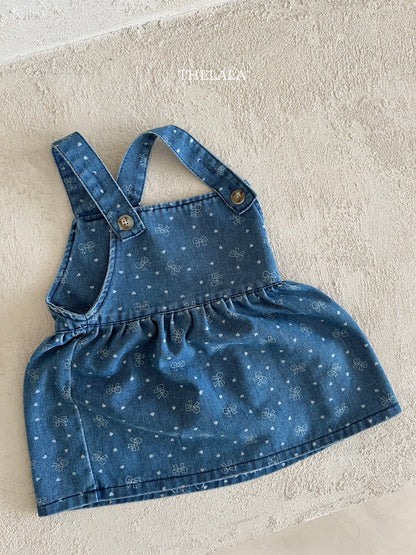 [PRE-ORDER] Ribbon Denim Dress