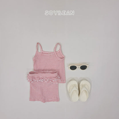 [PRE-ORDER] Berry Frill Top Bottom Set