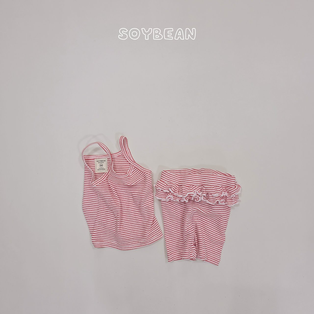 [PRE-ORDER] Berry Frill Top Bottom Set