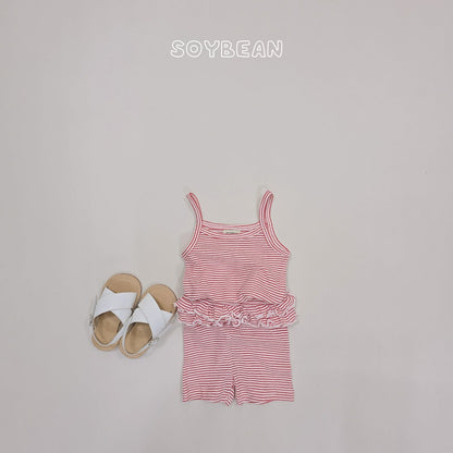 [PRE-ORDER] Berry Frill Top Bottom Set