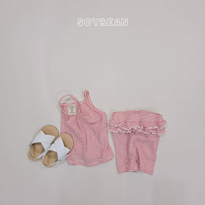 [PRE-ORDER] Berry Frill Top Bottom Set