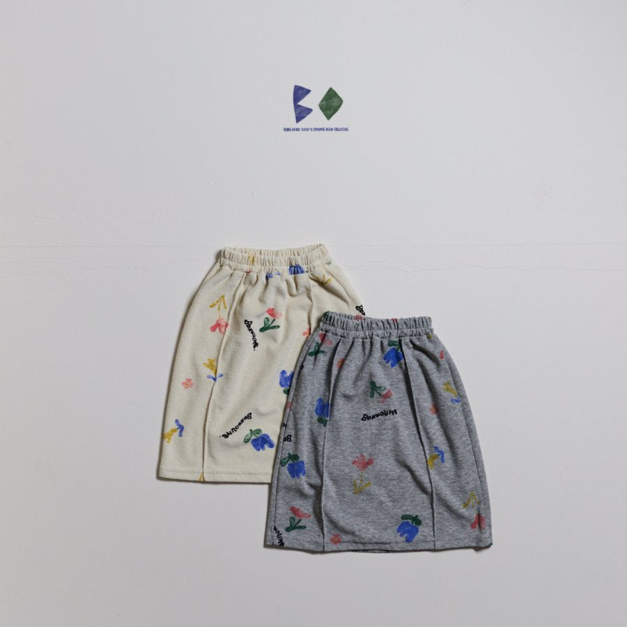 [PRE-ORDER] Floral Terry Skirts