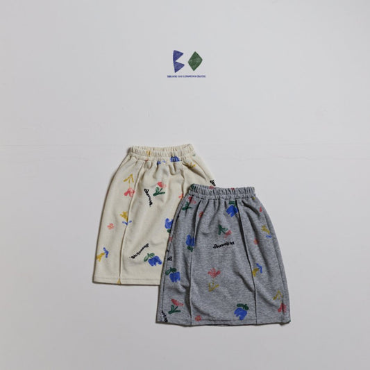 [PRE-ORDER] Floral Terry Skirts