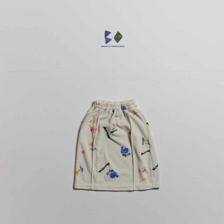 [PRE-ORDER] Floral Terry Skirts