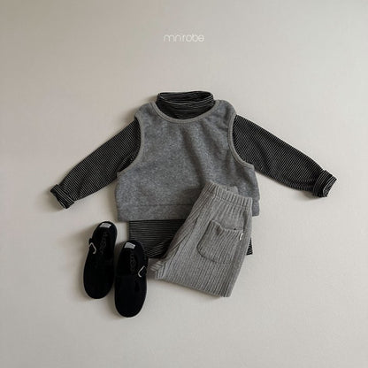 Snow Ribbed Pants [Melange Grey/M(18-24m)]