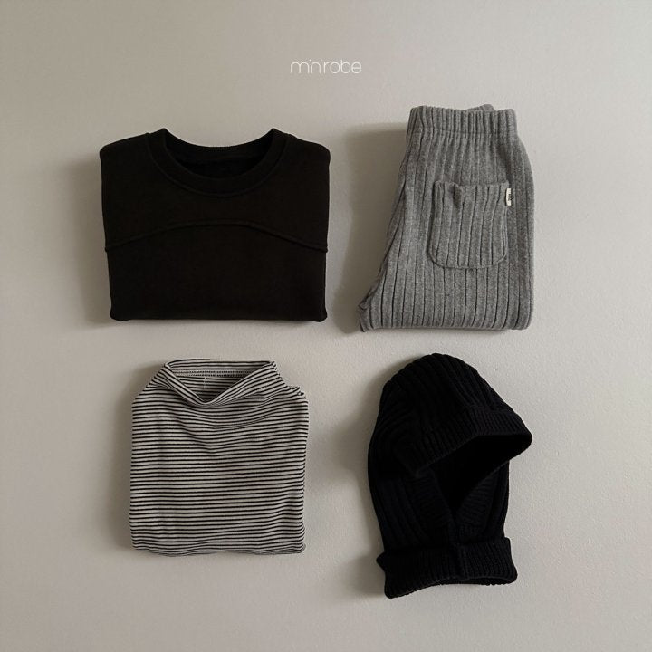 Snow Ribbed Pants [Melange Grey/M(18-24m)]