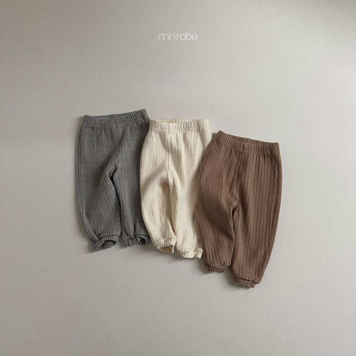 Snow Ribbed Pants [Melange Grey/M(18-24m)]