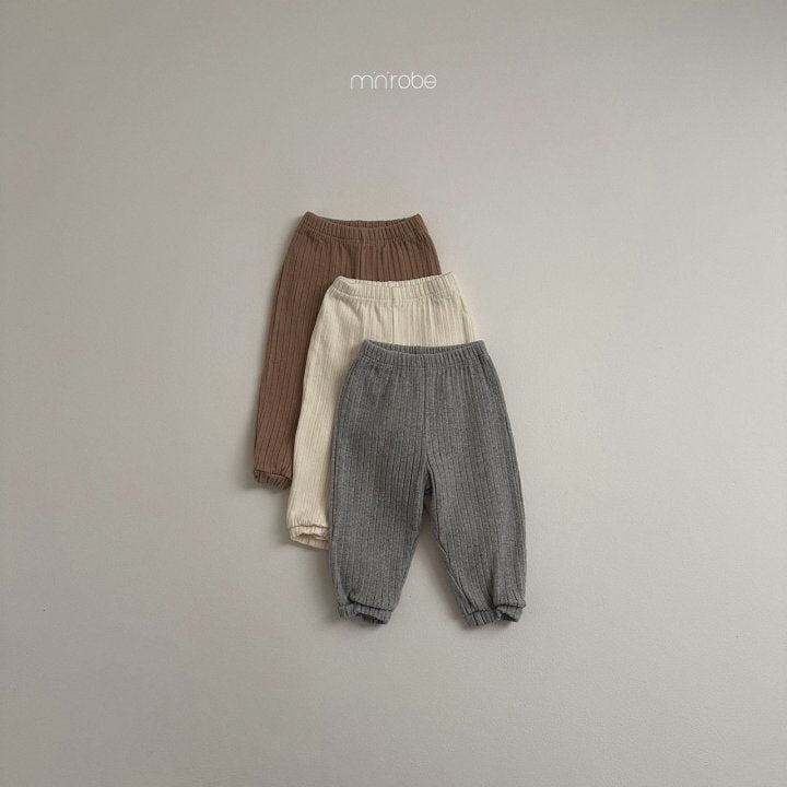 Snow Ribbed Pants [Melange Grey/M(18-24m)]