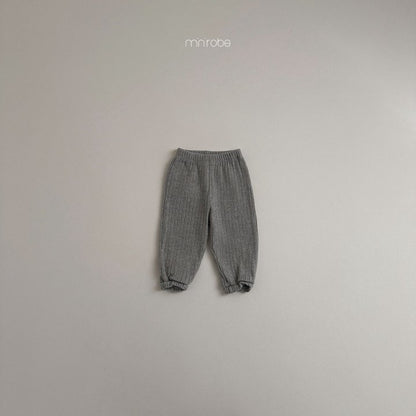 Snow Ribbed Pants [Melange Grey/M(18-24m)]