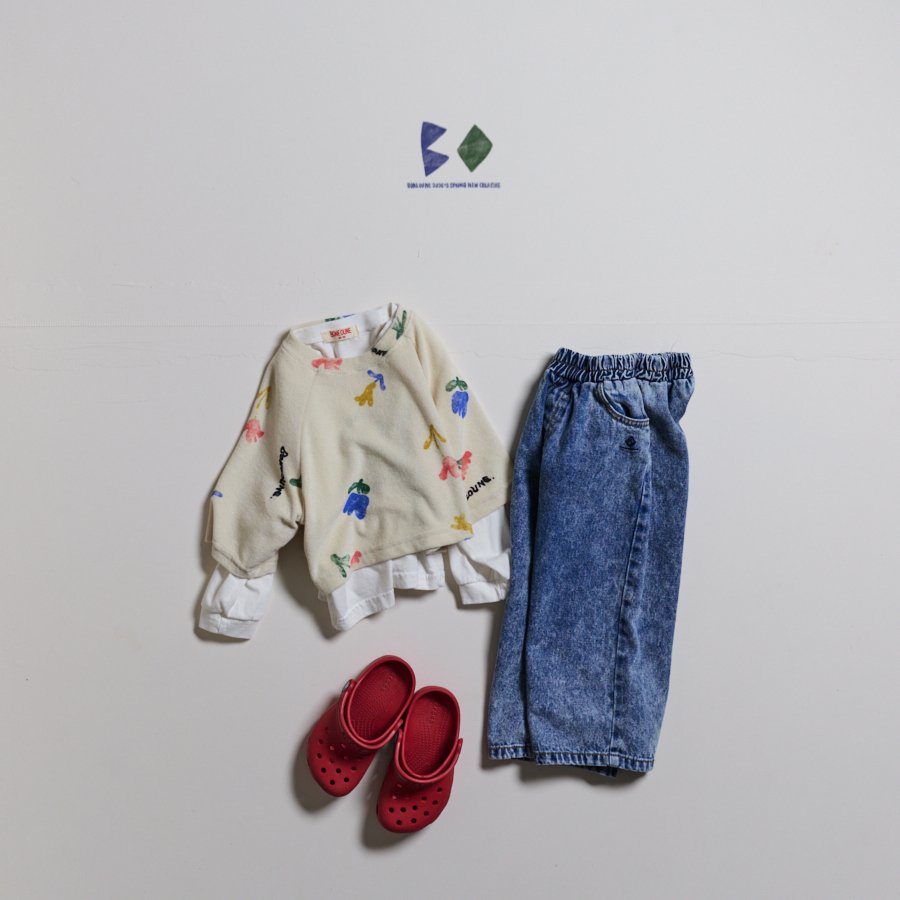 [PRE-ORDER] Floral Terry Crop T-Shirts