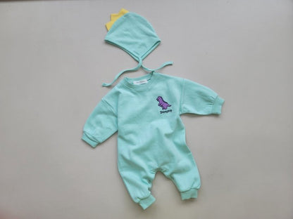 [PRE-ORDER] Dino Body Suit + Bonnet Set