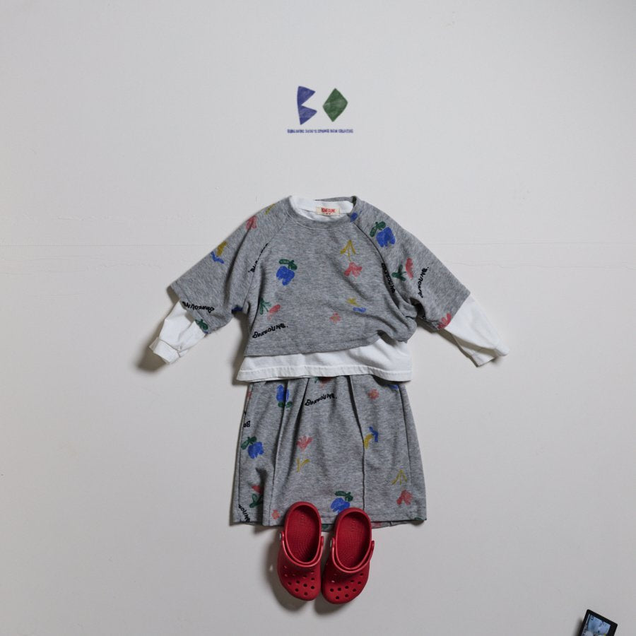 [PRE-ORDER] Floral Terry Crop T-Shirts