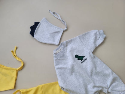 [PRE-ORDER] Dino Body Suit + Bonnet Set