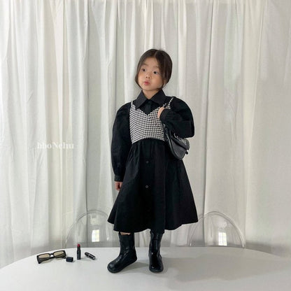 Hound Check Vest [Black/XL(5-6yr)]