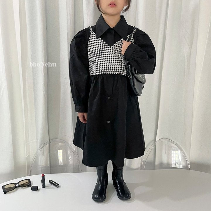 Queens Shirts Dress [Black/L(4-5yr)]