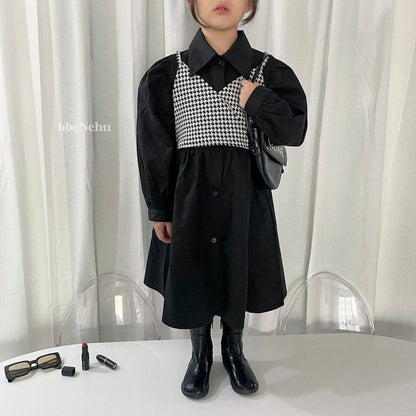 Hound Check Vest [Black/XL(5-6yr)]