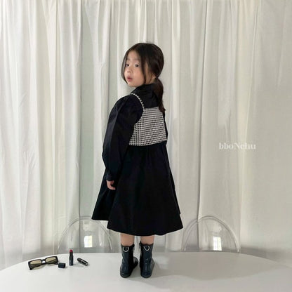 Queens Shirts Dress [Black/L(4-5yr)]