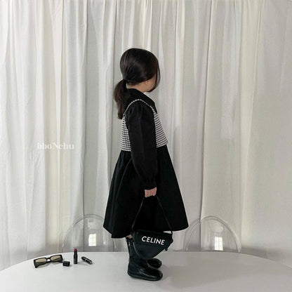 Queens Shirts Dress [Black/L(4-5yr)]