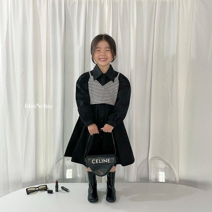 Queens Shirts Dress [Black/L(4-5yr)]