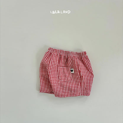 Check Baby Shorts [Olive/6m]