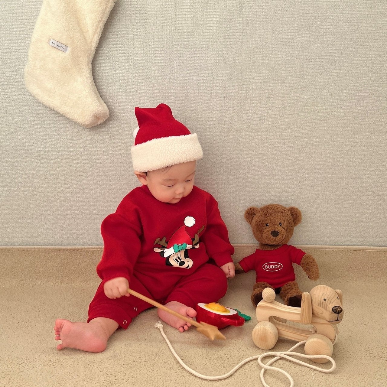 [PRE-ORDER] Rudolf Body Suit + Santa Hat Set