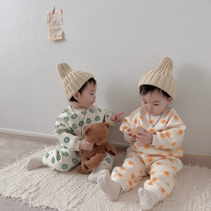 [PRE-ORDER] Bear Flower Top Bottom Set