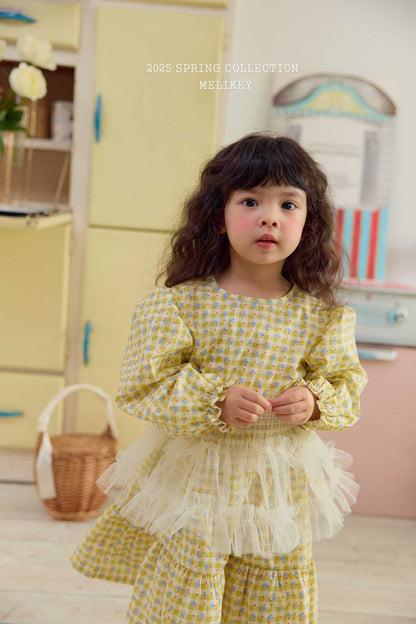 Check Floral Dress [S(2-3yr)]