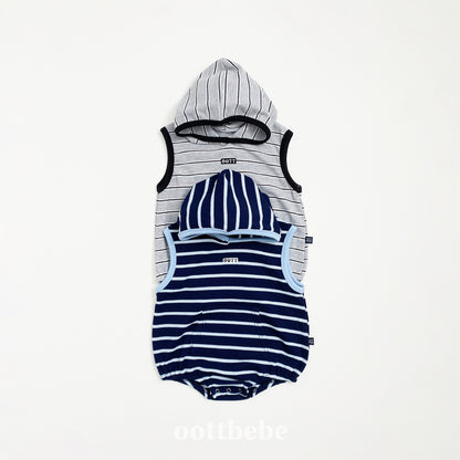 [PRE-ORDER] Urban Stripe Hoodie Body Suit
