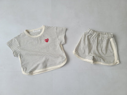 [PRE-ORDER] Simple Heart Top Bottom Set