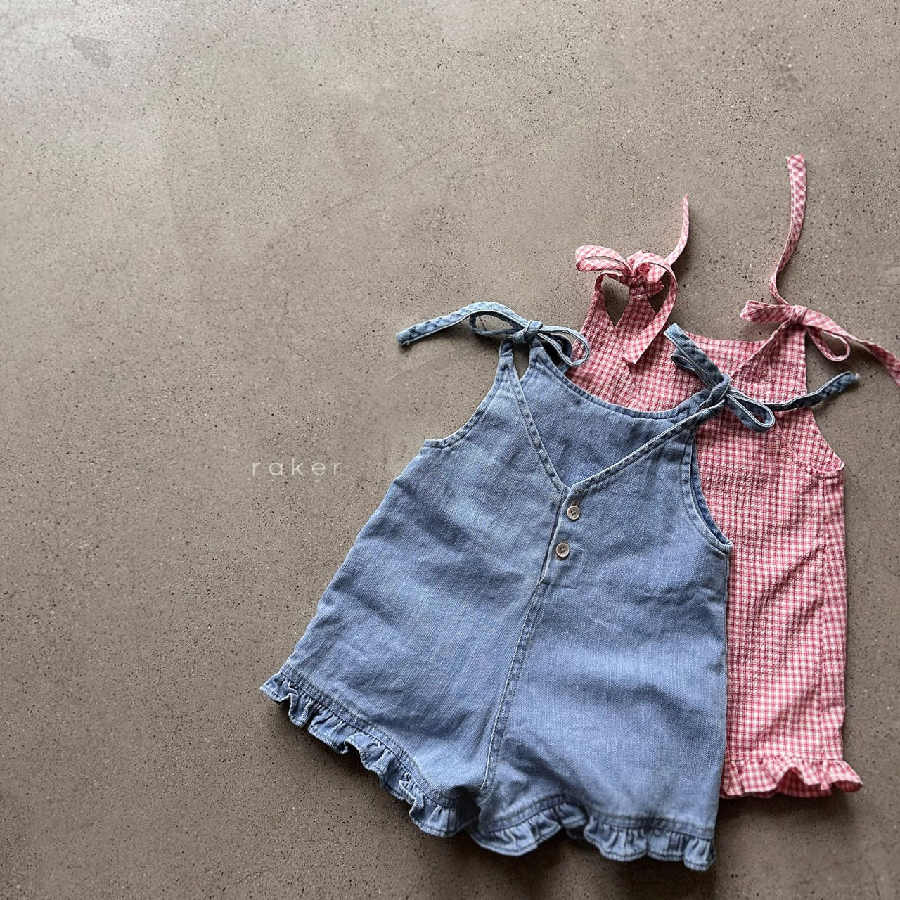 [PRE-ORDER] Heart Embroidery Overalls