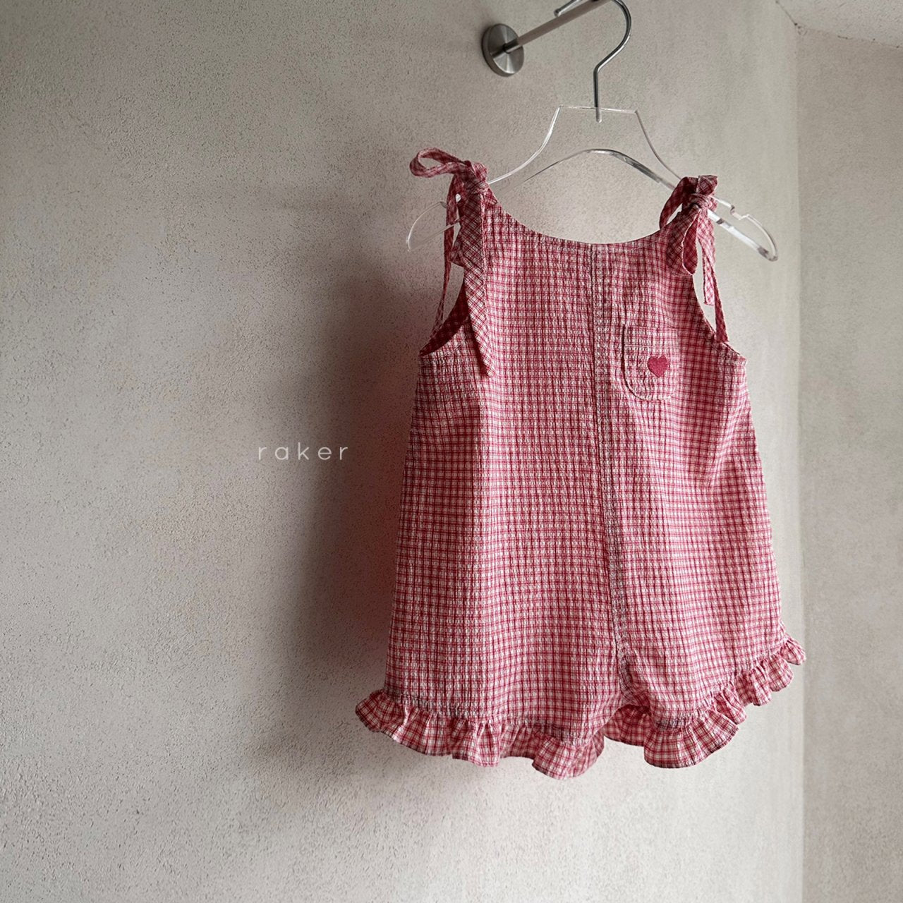 [PRE-ORDER] Heart Embroidery Overalls