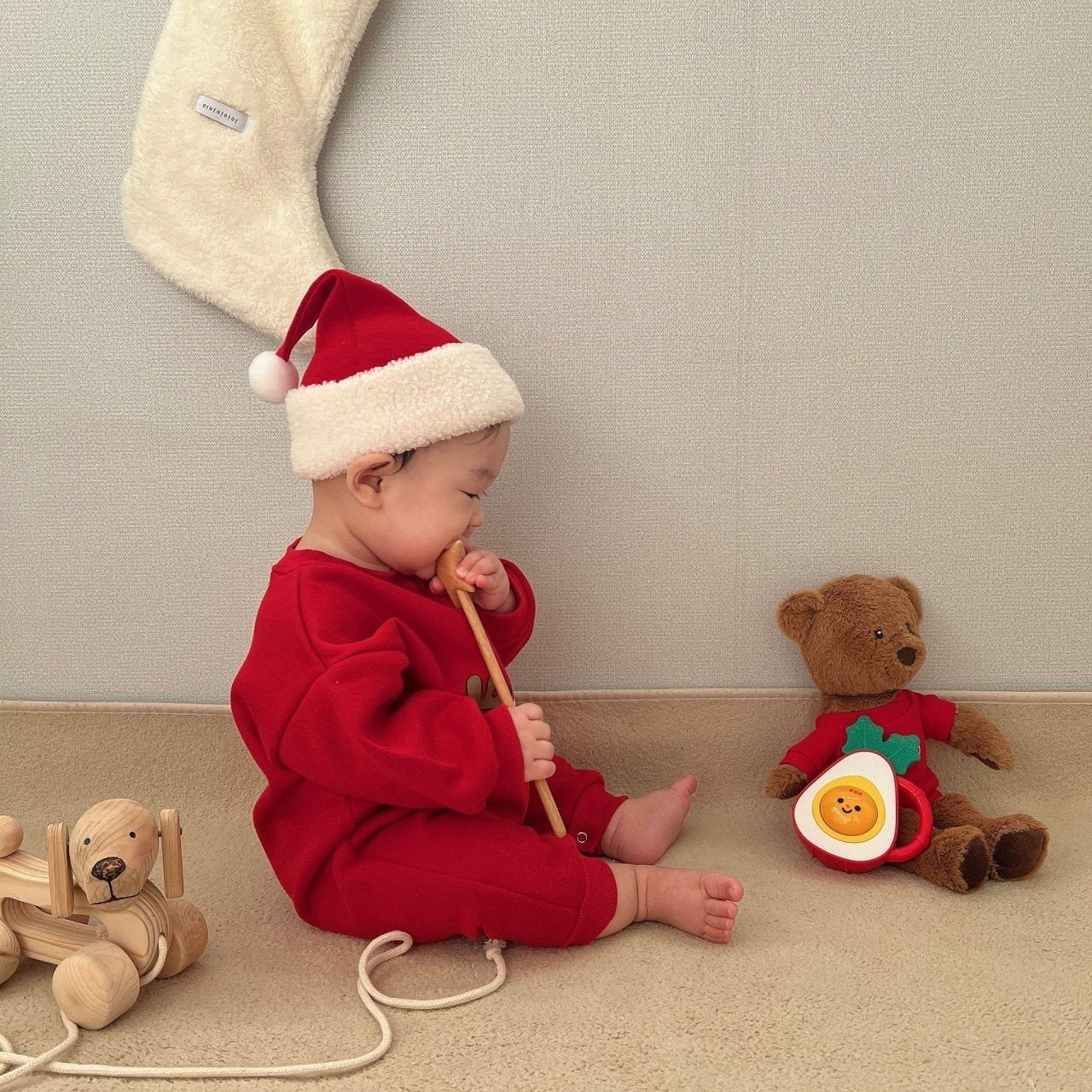 [PRE-ORDER] Rudolf Body Suit + Santa Hat Set