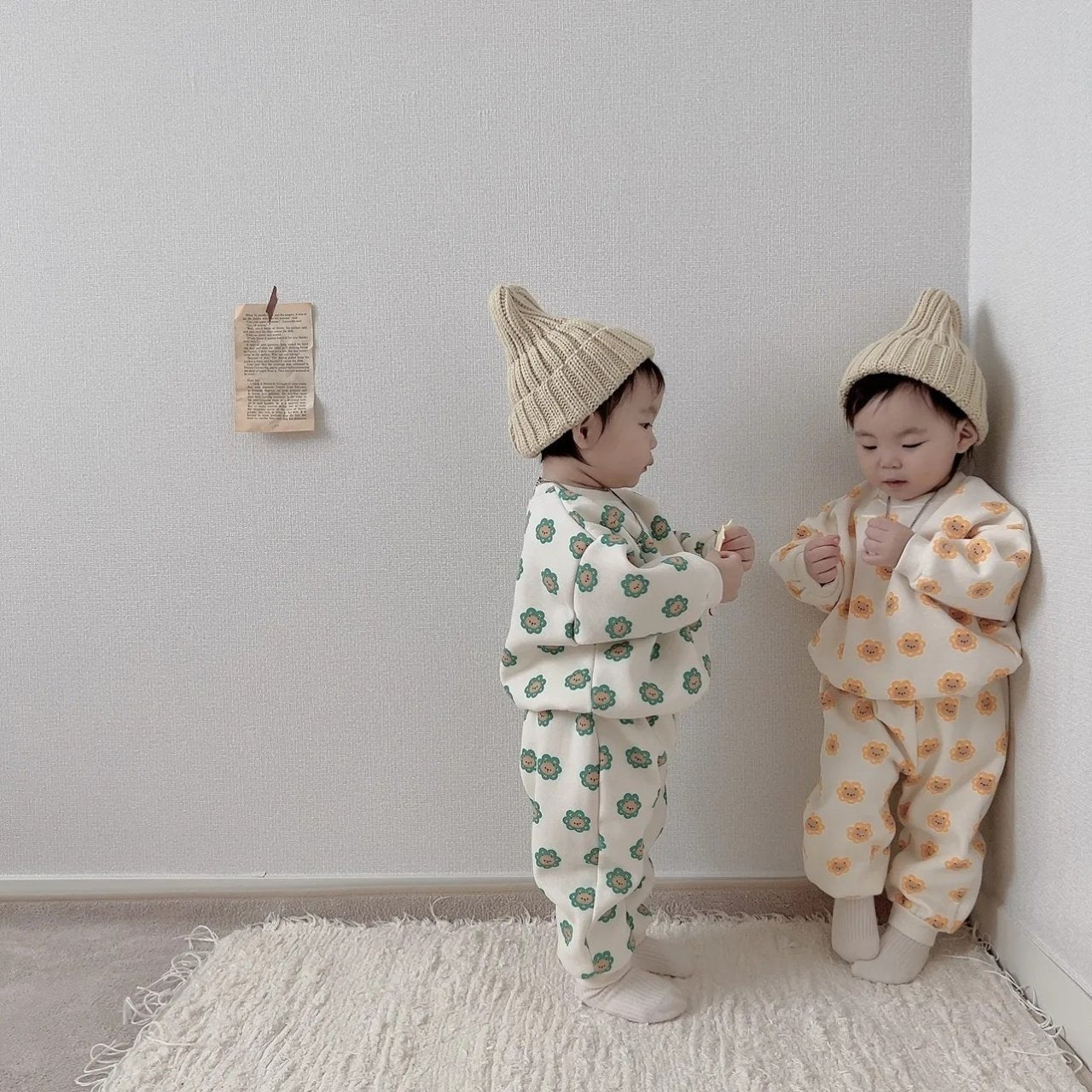 [PRE-ORDER] Bear Flower Top Bottom Set