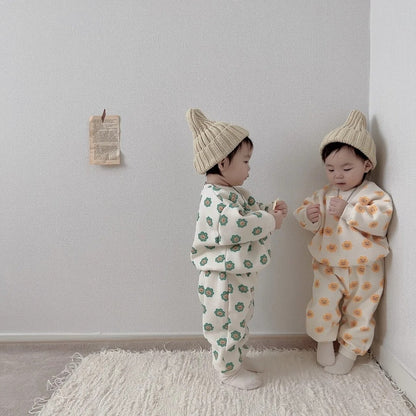 [PRE-ORDER] Bear Flower Top Bottom Set