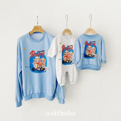 [PRE-ORDER] Pony Sweatshirts (Mom&Dad Couple)