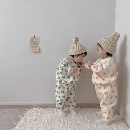 [PRE-ORDER] Bear Flower Top Bottom Set