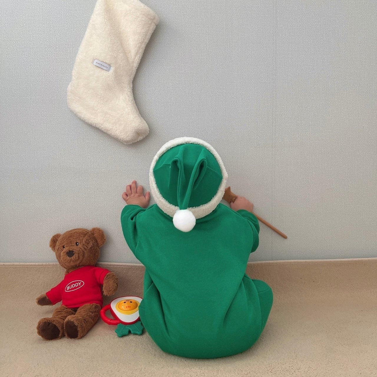 [PRE-ORDER] Rudolf Body Suit + Santa Hat Set